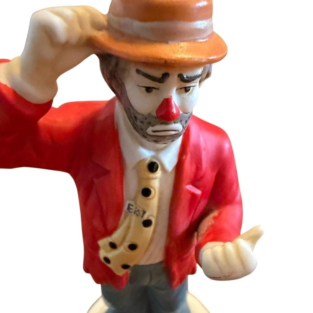 Emmett Kelly Jr Flambro Sad Clown Figurie EKJ Vintage {prce;aom 5In - Picture 2 of 10